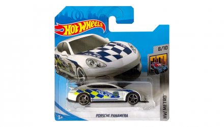 Машинка Базовая Hot Wheels Porsche Panamera Police Metro 1:64 FJW87 White - Retromagaz, image 1