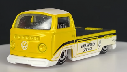 Тематическая Машинка Hot Wheels Volkswagen T2 Pickup Volkswagen 1:64 HDH40 Yellow - Retromagaz, image 2