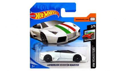 Машинка Базовая Hot Wheels Lamborghini Reventon Roadster Roadsters 1:64 FYF70 White - Retromagaz, image 1