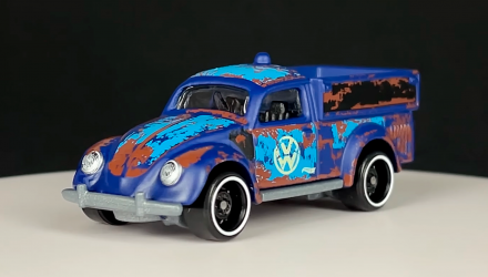 Тематическая Машинка Hot Wheels '49 Volkswagen Beetle Pickup Volkswagen 1:64 HDH46 Blue - Retromagaz, image 2