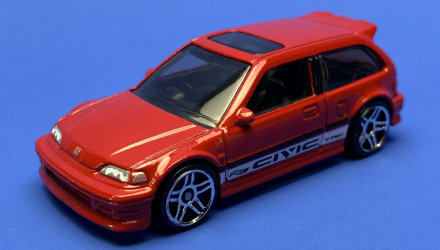 Машинка Базовая Hot Wheels '90 Honda Civic EF J-Imports 1:64 HKJ16 Red - Retromagaz, image 2