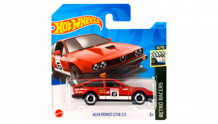 Машинка Базовая Hot Wheels Alfa Romeo GTV6 3.0 Retro Racers 1:64 HKG48 Red - Retromagaz, image 1