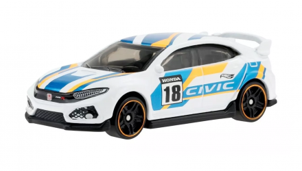 Тематическая Машинка Hot Wheels 2018 Honda Civic Type R Honda 1:64 HDH19 White - Retromagaz, image 2