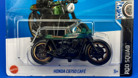 Машинка Базовая Hot Wheels Honda CB750 Cafe Rod Squad 1:64 HTC61 Black - Retromagaz, image 1