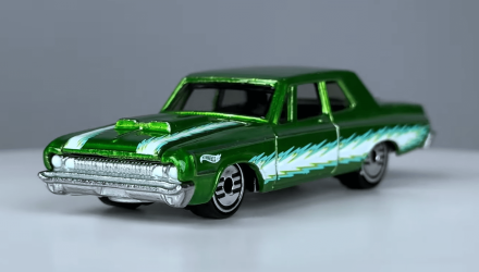 Тематическая Машинка Hot Wheels '64 Dodge 330 Ultra Hots 1:64 HDG52/HRX08 Green - Retromagaz, image 1