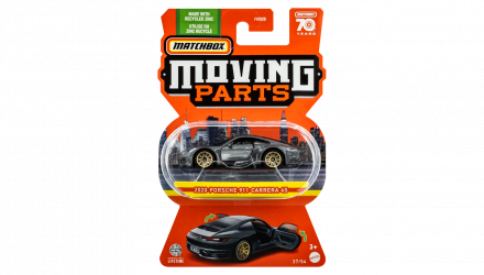 Тематична Машинка Matchbox Porsche 911 Carrera 4S Moving Parts 1:64 FWD28/HLG22 Grey - Retromagaz, image 1