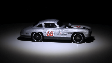 Машинка Базовая Hot Wheels IWC Schaffhausen Mercedes-Benz 300 SL Speed Graphics 1:64 GRY47 Silver - Retromagaz, image 6