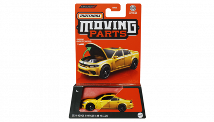 Тематична Машинка Matchbox Dodge Charger SRT Hellcat Moving Parts 1:64 FWD28/HVN15 Yellow - Retromagaz, image 1