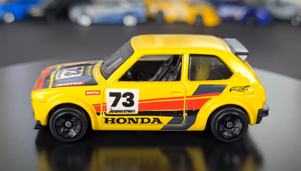 Машинка Базова Hot Wheels '73 Honda Civic Custom Compact Kings 1:64 HTC19 Yellow - Retromagaz, image 4