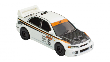 Машинка Premium Hot Wheels Mitsubishi Lancer Evolution VI 5 Forza Horizon 1:64 HCP11 White - Retromagaz, image 4