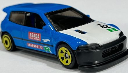 Машинка Базовая Hot Wheels Honda Civic Custom J-Imports 1:64 HCT11 Blue - Retromagaz, image 3