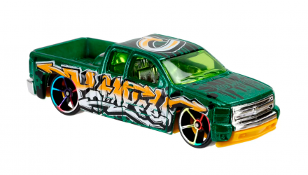 Машинка Базовая Hot Wheels Chevy Silverado Art Cars 1:64 DHR93 Green - Retromagaz, image 4