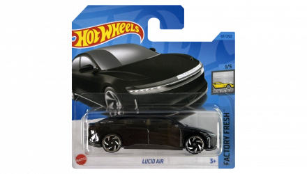 Машинка Базова Hot Wheels Lucid Air Factory Fresh 1:64 HKK76 Black - Retromagaz, image 1