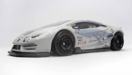 Машинка Базова Hot Wheels LB-Works Lamborghini Huracan Coupe Mad Mike Speed Graphics 1:64 GRX61 Grey - Retromagaz, image 3