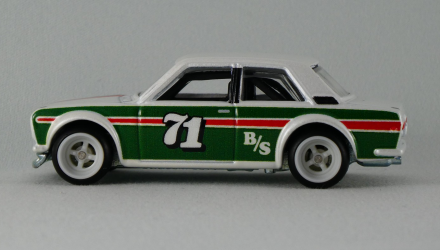 Машинка Premium Hot Wheels '71 Datsun 510 Door Slammers 1:64 GJP77 White - Retromagaz, image 4