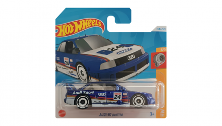 Машинка Базовая Hot Wheels Audi '90 Quattro Turbo 1:64 HTC64 Blue - Retromagaz, image 1