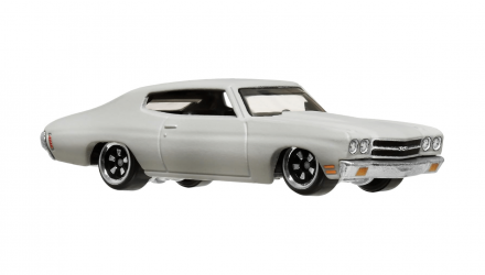 Тематическая Машинка Hot Wheels 1970 Chevelle SS Dominic Toretto Fast & Furious 1:64 HNR88/HRW47 Grey - Retromagaz, image 4