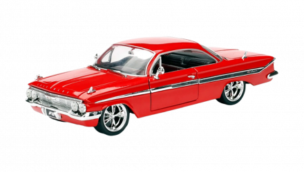 Машинка Jada 1961 Chevrolet Impala Sport Coupe Fast & Furious 1:24 Red - Retromagaz, image 1