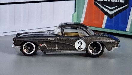 Машинка Базовая Hot Wheels '62 Corvette Then and Now 1:64 HKJ42 Grey - Retromagaz, image 4