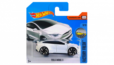 Машинка Базова Hot Wheels Tesla Model X Factory Fresh 1:64 DTX01 White - Retromagaz, image 1