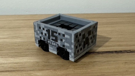 Машинка Базова Hot Wheels Minecraft Minecart Screen Time 1:64 HTB38 Grey - Retromagaz, image 1