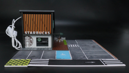 Діорама G-Fans Cafe Starbucks Кав'ярня з Підсвіткою 1:64 - Retromagaz, image 6