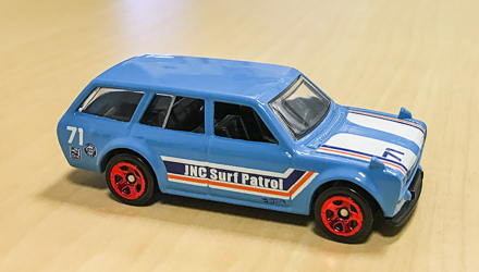 Машинка Базова Hot Wheels '71 Datsun Bluebird 510 Wagon Surf's Up 1:64 FBD29 Blue - Retromagaz, image 6