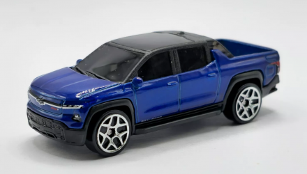 Машинка Базовая Hot Wheels Silverado EV RST Green Speed 1:64 HRY63 Blue - Retromagaz, image 6