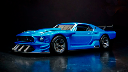 Машинка Premium Hot Wheels Modified '69 Ford Mustang Elite 64 1:64 HGW13 Metallic Blue - Retromagaz, image 2