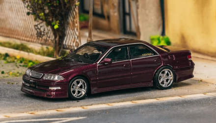 Машинка Premium Tarmac Works VERTEX Toyota Chaser JZX100 GLOBAL64 1:64 Purple - Retromagaz, image 4