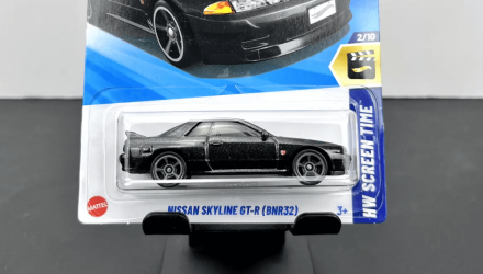 Машинка Базовая Hot Wheels Skyline GT-R (BNR32) Fast & Furious Screen Time 1:64 HYY72 Black - Retromagaz, image 4