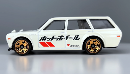 Тематическая Машинка Hot Wheels Datsun Bluebird (510) Hot Wagons 1:64 HWR56/HRR88 White - Retromagaz, image 4