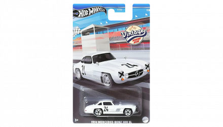 Тематична Машинка Hot Wheels 1954 Mercedes-Benz 300 SL Vintage Racing Club 1:64 HRT81/HRV00 White - Retromagaz, image 1