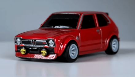 Машинка Premium Hot Wheels '73 Honda Civic Custom Japan Historics 1:64 HRV85 Red - Retromagaz, image 1