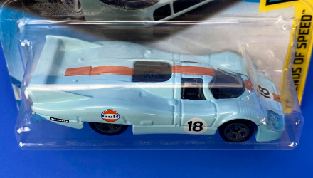 Машинка Базова Hot Wheels Porsche 917 LH Gulf Project Cars 2 Legends of Speed 1:64 FJV93 Blue - Retromagaz, image 3