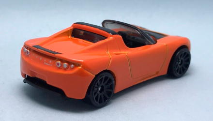 Машинка Базовая Hot Wheels Tesla Roadster Then and Now 1:64 HKJ44 Orange - Retromagaz, image 3