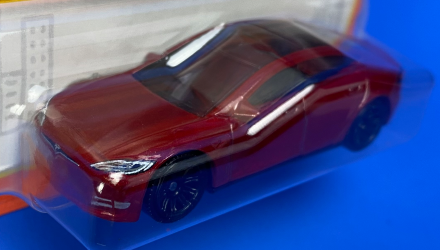 Машинка Велике Місто Matchbox Tesla Model S Metro 1:64 HVN70 Red - Retromagaz, image 1