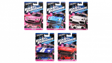 Набір Тематична Машинка Hot Wheels Women of Fast & Furious HNR88 5шт - Retromagaz, image 1