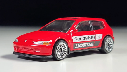 Машинка Базовая Hot Wheels '92 Honda Civic EG J-Imports 1:64 HTC43 Red - Retromagaz, image 1