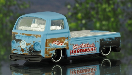 Машинка Базова Hot Wheels Volkswagen T2 Pickup Hot Trucks 1:64 FJW56 Blue - Retromagaz, image 2