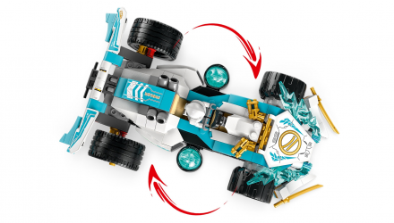 Конструктор Lego Zane's Dragon Power Spinjitzu Race Car Ninjago 71791 Новый - Retromagaz, image 4