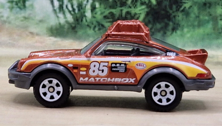 Тематична Машинка Matchbox 1985 Porsche 911 Rally Germany 1:64 GWL49/HPC58 Brown - Retromagaz, image 5