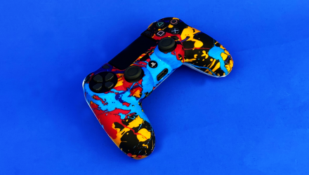 Чехол Силиконовый RMC PlayStation 4 Blot Blue Новый - Retromagaz, image 2