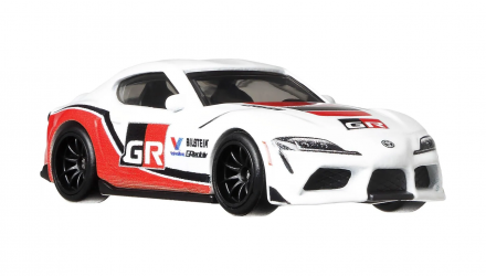 Машинка Premium Hot Wheels 2шт '21 Toyota GR Supra и Транспортер Aero Lift Team Transport 1:64 GRK65 White - Retromagaz, image 4