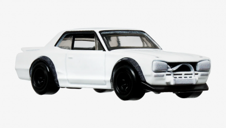 Машинка Premium Hot Wheels 4шт Nissan Skyline HT 2000GT-X / C210 / 2000GT-R LBWK / Fleet Street Diorama 1:64 HKC16 White - Retromagaz, image 4