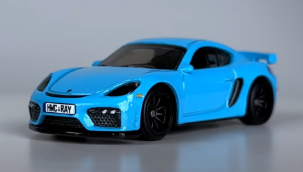 Машинка Premium Hot Wheels Porsche 718 Cayman GT4 Boulevard 1:64 HRT71 Blue - Retromagaz, image 2