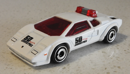 Машинка Базовая Hot Wheels Lamborghini Countach Pace Car Exotics 1:64 FJY15 White - Retromagaz, image 2