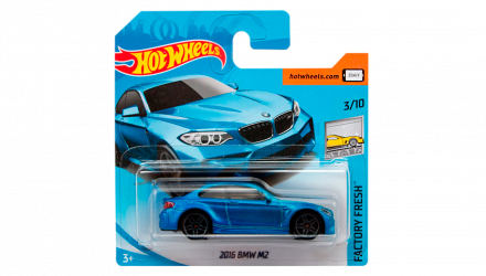 Машинка Базовая Hot Wheels 2016 BMW M2 Factory Fresh 1:64 FJV53 Metallic Blue - Retromagaz, image 1