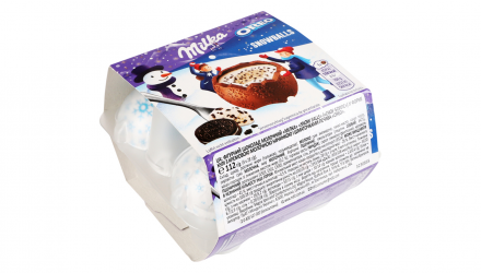 Шоколад Молочний Milka Snow Balls зі Шматочками Печива Oreo 112g - Retromagaz, image 2