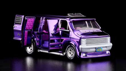 Машинка Premium Hot Wheels Dodge Tradesman Red Line Club RLC 1:64 HGK78 Purple - Retromagaz, image 3